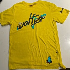 Yellow Wolfpack shirt